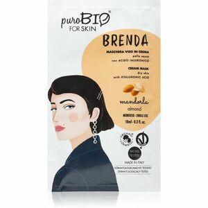 puroBIO Cosmetics Brenda Almond hydratačná krémová maska 10 ml vyobraziť