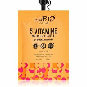 puroBIO Cosmetics 5 Vitamins vyživujúca maska na vlasy 40 ml vyobraziť