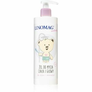 Linomag Emolienty Shampoo & Shower Gel sprchový gél a šampón 2 v 1 pre deti od narodenia 400 ml vyobraziť