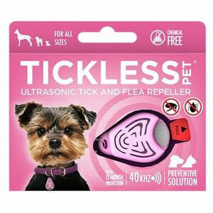 TICKLESS PET Ultrazvukový odpudzovač kliešťov a bĺch pre psov farba pink 1 kus vyobraziť
