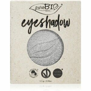 puroBIO Cosmetics Compact Eyeshadows očné tiene náhradná náplň odtieň 23 Silver 2, 5 g vyobraziť