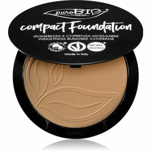 puroBIO Cosmetics Compact Foundation kompaktný púdrový make-up SPF 10 odtieň 04 9 g vyobraziť