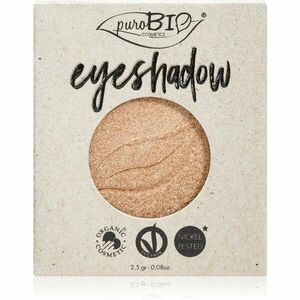 puroBIO Cosmetics Compact Eyeshadows očné tiene náhradná náplň odtieň 01 Sparkling Wine 2, 5 g vyobraziť