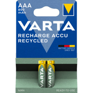 Varta Recharge Accu Recycled 2 AAA 800 mAh R2U vyobraziť