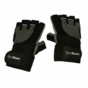 Gymbeam fitness rukavice ronnie l čierna sivá vyobraziť