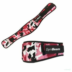 GymBeam Dámsky fitness opasok Pink Camo - S vyobraziť