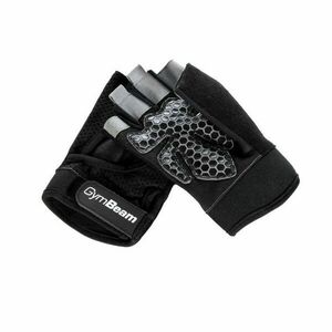 Gymbeam fitness rukavice grip black l čierna vyobraziť