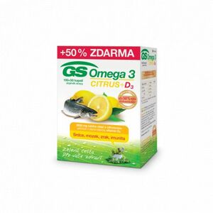 GS Omega 3 CITRUS + D3 cps 100+50 vyobraziť