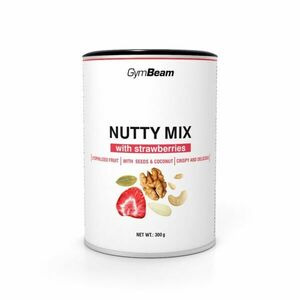 Gymbeam nutty mix s jahodami 300 g vyobraziť