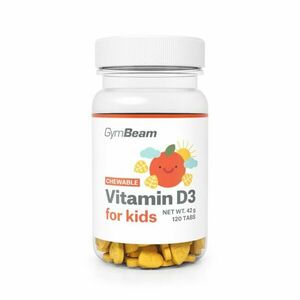 Gymbeam vitamin d3 pre deti pomaranč 120tbl vyobraziť