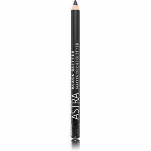 Astra Make-up Black Glitter trblietavá linka na oči v ceruzke odtieň Deep Black 1, 1 g vyobraziť