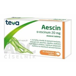 AESCIN Teva tbl obd 20 mg 1x30 ks vyobraziť