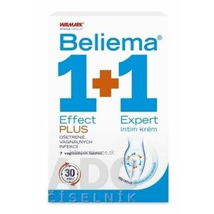 Beliema Effect PLUS + Expert Intim krém 1+1 vaginálne tablety 7 ks + intímny krém 30 ml, 1x1 set vyobraziť
