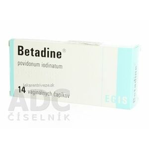 Betadine 200 mg vaginálne čapíky sup vag (fólia PVC/PE) 1x14 ks vyobraziť