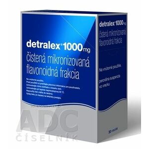 Detralex 1000 mg perorálna suspenzia vo vrecku sus poc 1000 mg (vre.PES/Al/PE) 1x30 ks vyobraziť