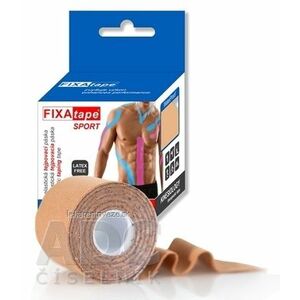 FIXAtape tejpovacia páska SPORT kinesiologická, elastická, telová, 5cm x 5m, 1x1 ks vyobraziť