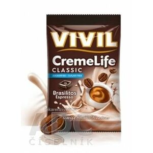 VIVIL BONBONS CREME LIFE CLASSIC drops Brasilitos s kávovou príchuťou, bez cukru 1x110 g vyobraziť