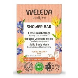 WELEDA SHOWER BAR Kvetinové vonné mydlo ylang ylang + iris, s esenciálnymi olejmi 1x75 g vyobraziť