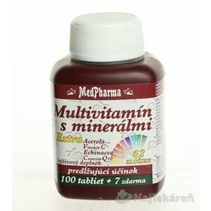 MedPharma Multivitamín s minerály + extra C tbl. 107, Akcia vyobraziť