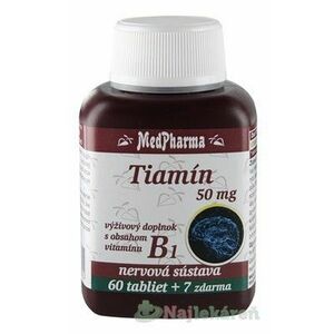 MedPharma Thiamin vitamin B1 50mg 67 tabliet vyobraziť