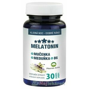 Pharma Activ MELATONIN + Mučenka + Meduňka + B6 30 tabliet vyobraziť