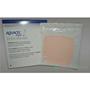 Aquacel Ag Foam Hydrofilné krytie neadhezívne 20 x 20cm 5 ks, Doprava zadarmo vyobraziť