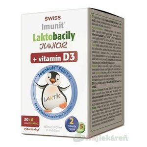 Laktobacily JUNIOR SWISS Imunit + vitamín D3 vyobraziť