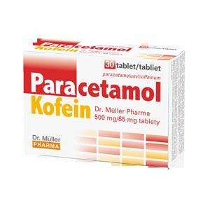 Paracetamol Kofein 500 mg/65 mg na bolesť a horúčku 30 tabliet vyobraziť
