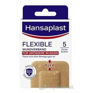 Hansaplast FLEXIBLE XXL náplasť elastická, 6x9cm 5ks vyobraziť