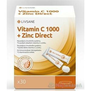 LIVSANE Vitamín C 1000 + Zinok Direct 30 ks vyobraziť