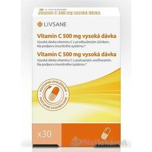 LIVSANE Vitamín C 500 mg s postupným uvoľňovaním 30 cps vyobraziť