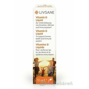 LIVSANE Tekutý vitamín D 10 ml, Exspirácia! vyobraziť