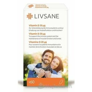 LIVSANE Vitamín D 20 μg 60 tbl vyobraziť