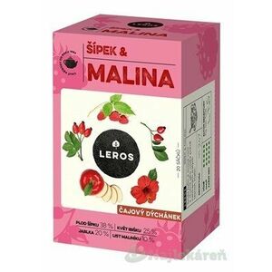 LEROS ČAJOVÁ CHVÍĽKA ŠÍPKA & MALINA ovocný čaj aromatizovaný, nálevové vrecká 20x2 g vyobraziť