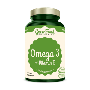 GreenFood Nutrition Omega 3 + vit E 120cps vyobraziť