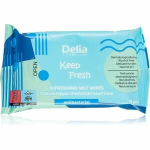 Delia Cosmetics Keep Fresh Antibacterial osviežujúce vlhčené obrúsky 15 ks vyobraziť
