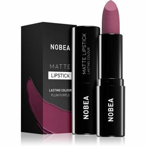NOBEA Day-to-Day Matte Lipstick matný rúž odtieň Plum purple #M15 3 g vyobraziť