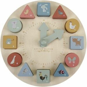 Little Dutch Puzzle clock hračka z dreva 2 y+ 1 ks vyobraziť