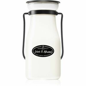 Milkhouse Candle Co. Creamery Linen & Ashwood vonná sviečka Milkbottle 227 g vyobraziť
