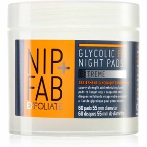 NIP+FAB Glycolic Fix Extreme čistiace tampóny na noc 60 ks vyobraziť