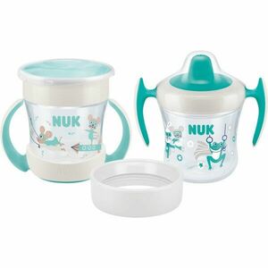 NUK Mini Cups Set Mint/Turquoise hrnček 3v1 6m+ Neutral 160 ml vyobraziť