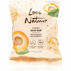 Oriflame Love Nature Organic Oat & Apricot tuhé mydlo 75 g vyobraziť