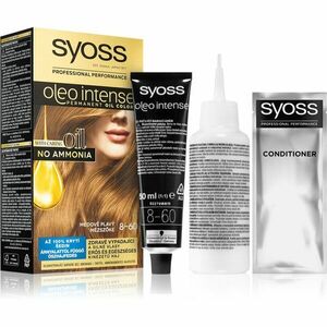 Syoss Oleo Intense permanentná farba na vlasy s olejom odtieň 8-60 Honey Blond 1 ks vyobraziť