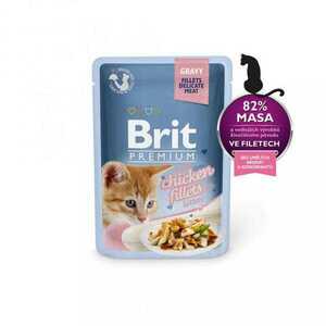 Brit Kapsička Prem Cat Delic Fillets In Gravy With Chicken For Kitten 85g vyobraziť