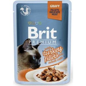 Brit Kapsička Prem Cat Delic Fillets In Gravy With Turkey 85g vyobraziť