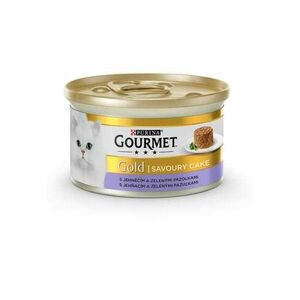 Gourmet Konzerva Gold Sav Cake Jehňacie+Fazuľky 85g vyobraziť