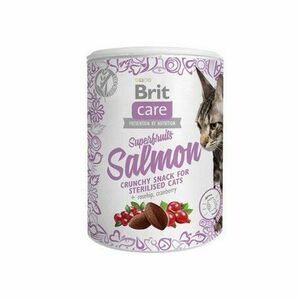 Brit Care Cat Snack Superfruits Salmon 100g vyobraziť