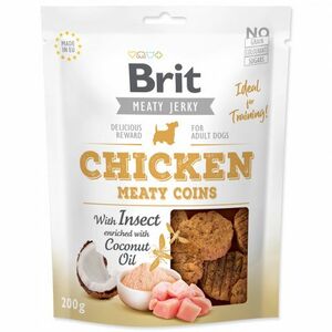 Brit Jerky Chicken With Insect Meaty Coins 200g vyobraziť