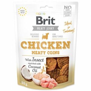 Brit Jerky Chicken With Insect Meaty Coins 80g vyobraziť