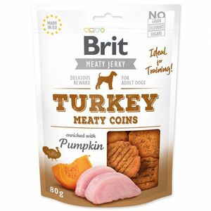 Brit Jerky Turkey Meaty Coins 80g vyobraziť